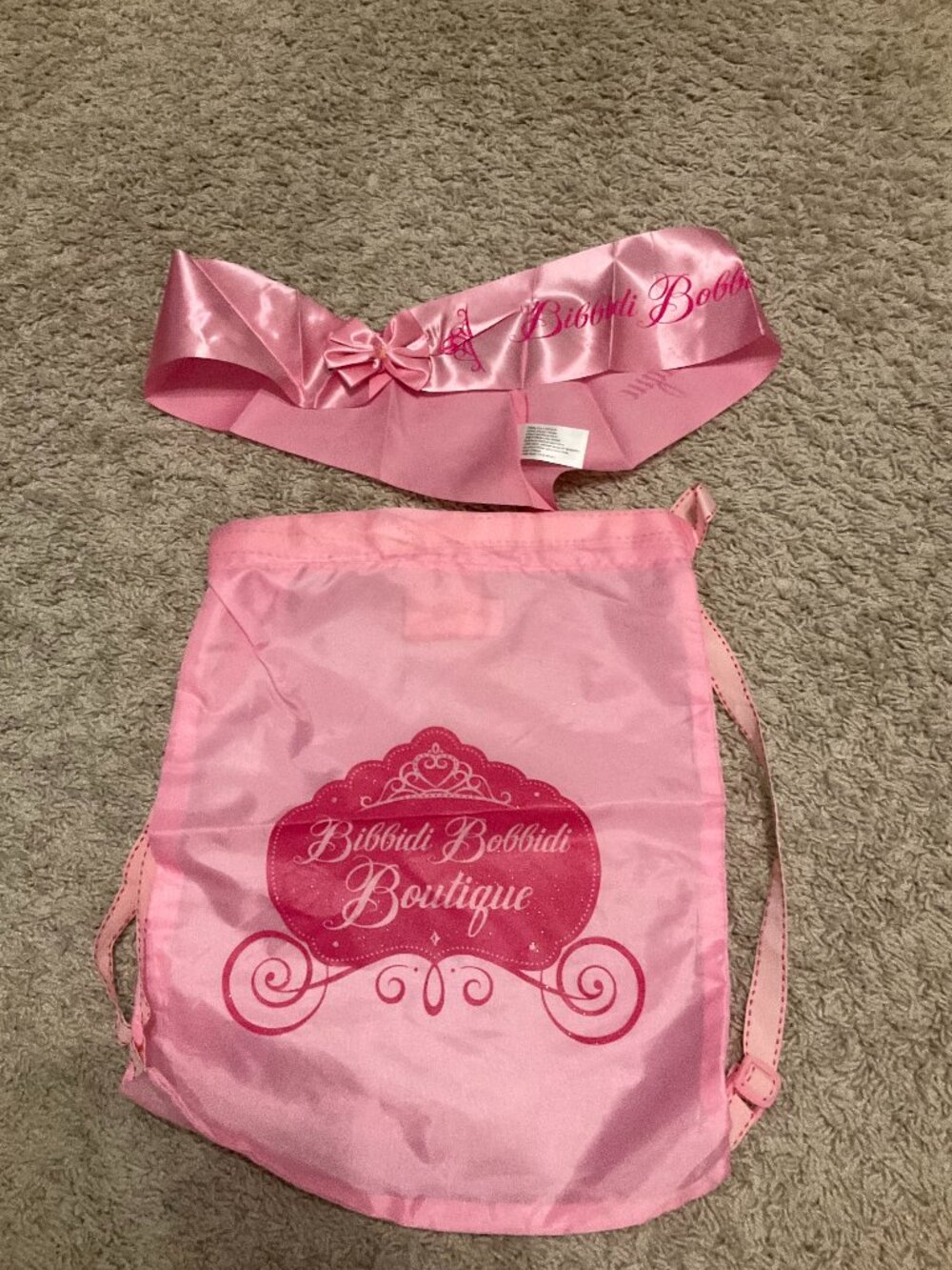 walt disney world magic kingdom park bibbidi bobbidi boutique backpack with sash